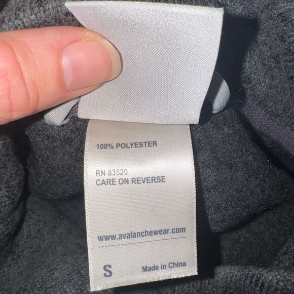 Avalanche Outdoor Supply Company Grey Fleece Lined Zip Up Jacket - Size Small - Picture 6 of 6